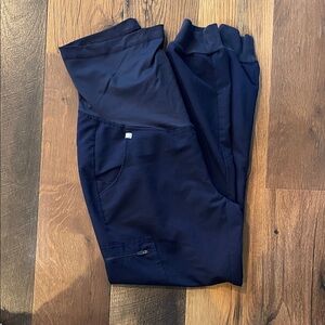Figs Navy Maternity Zamora Scrub Pants sz small
